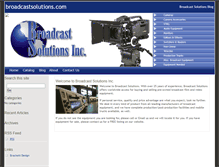 Tablet Screenshot of broadcastsolutions.com